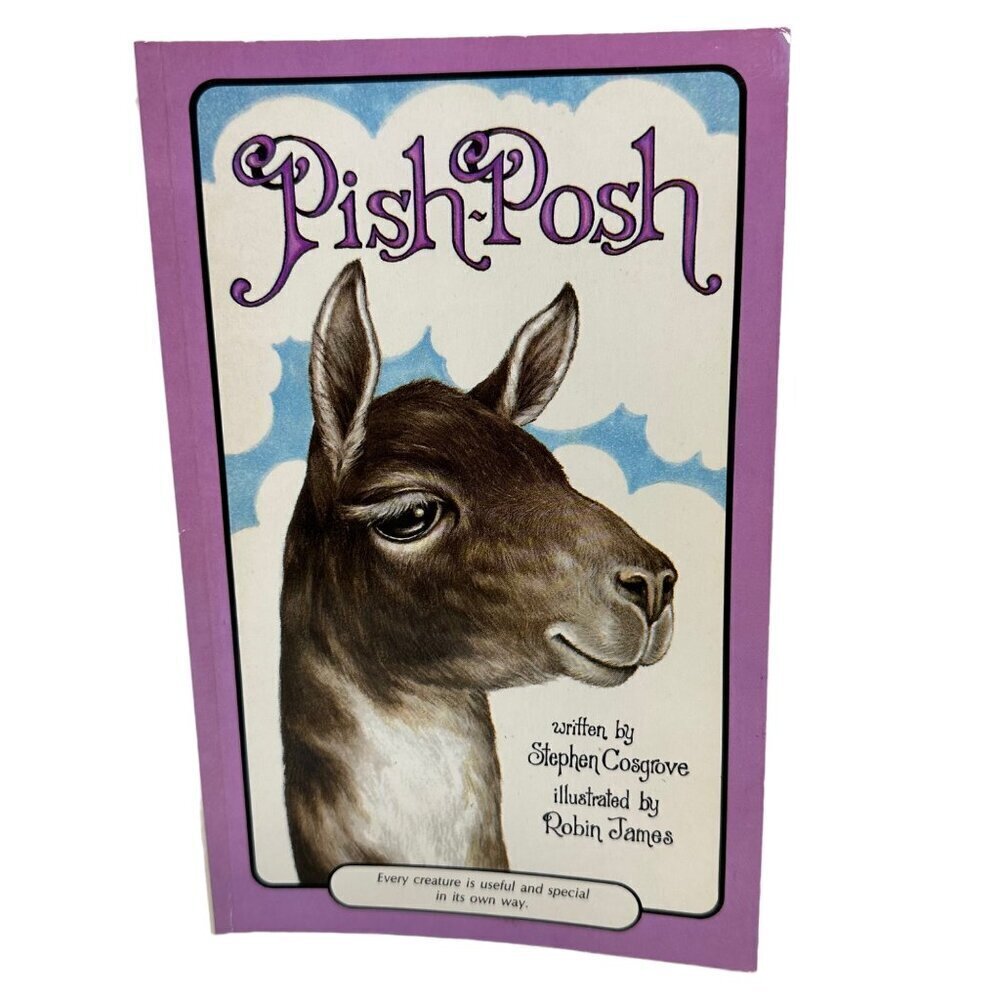 Pish Posh Serendipity Book 1987 Rare Bookmark Stephen Cosgrove Lama Vintage